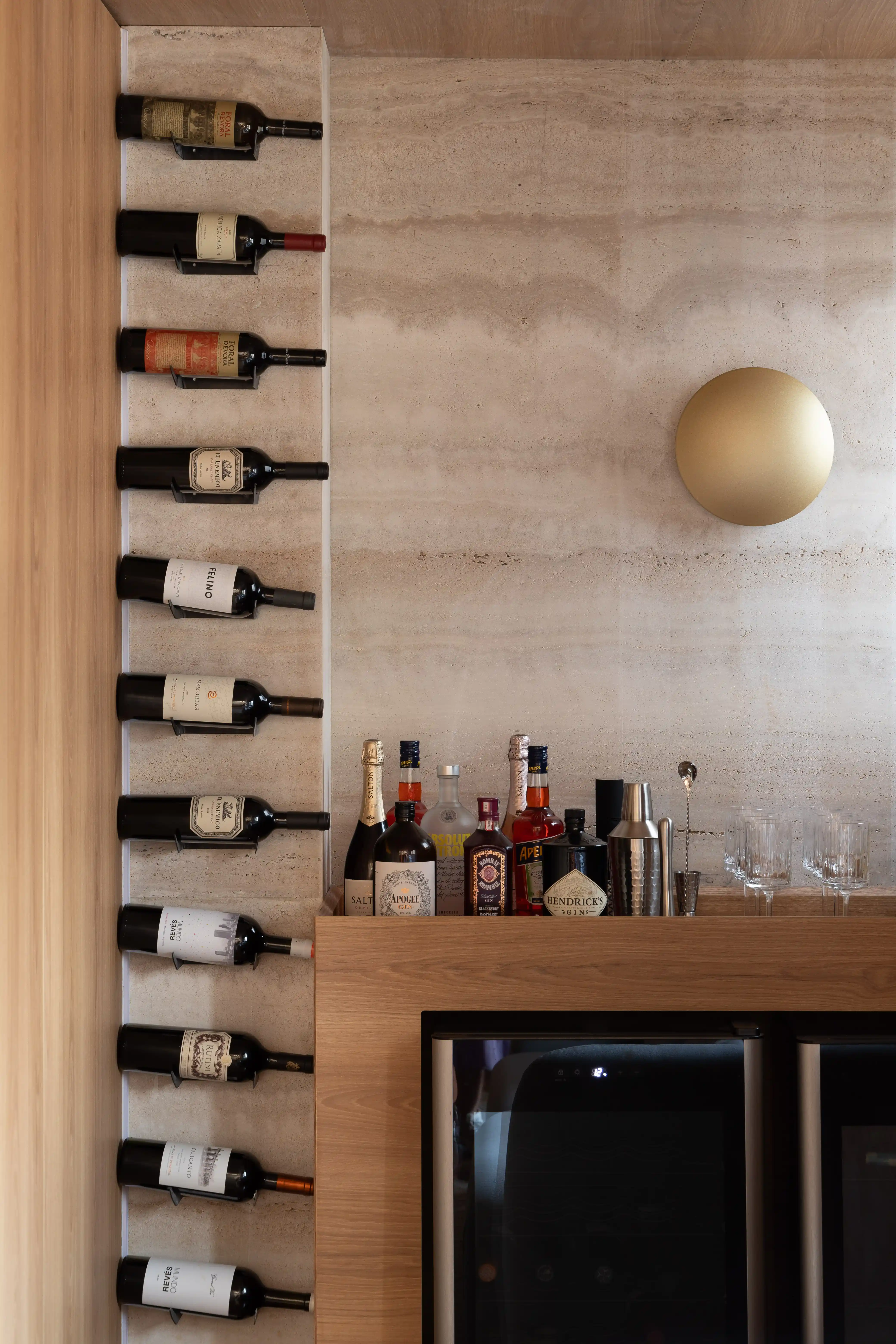 decoração de wine bar