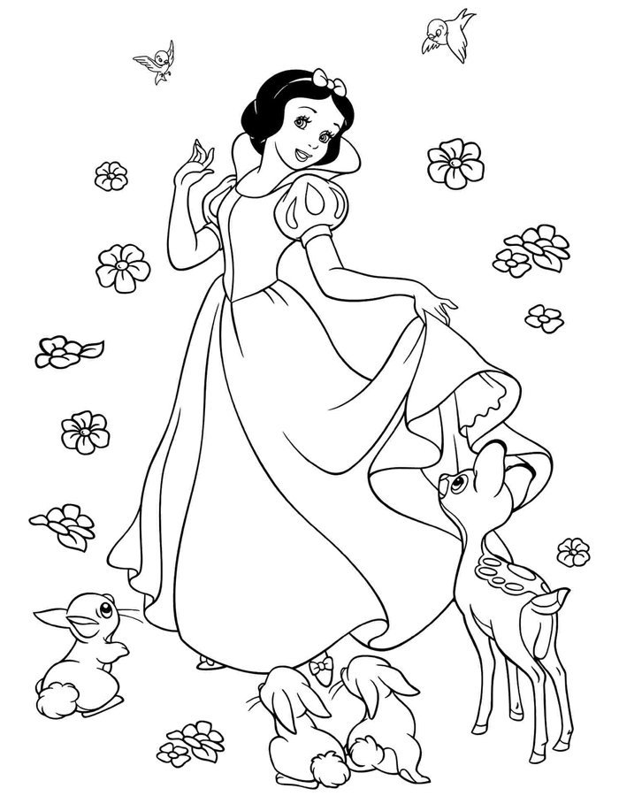 branca de neve bruxa má para colorir