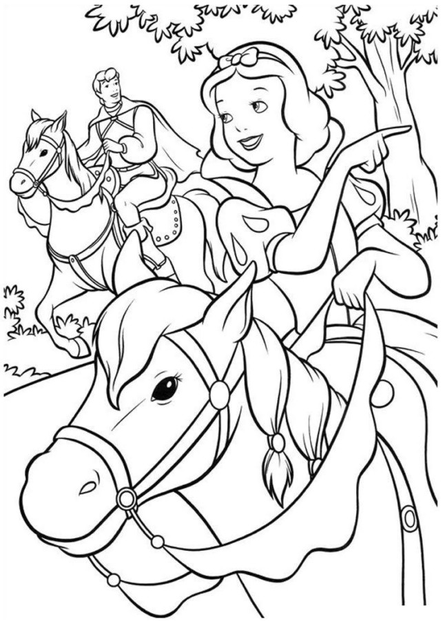 desenho da maçã da branca de neve para colorir