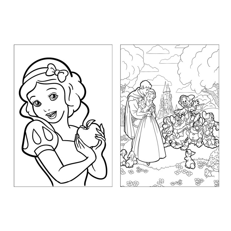 branca de neve bebê para colorir