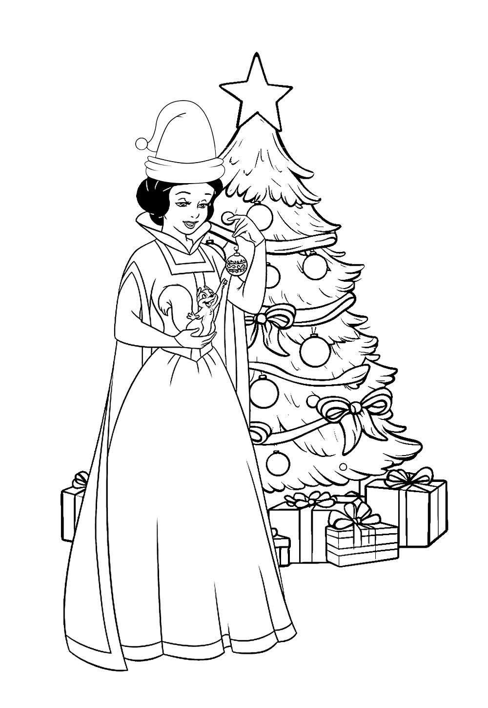 desenho da maçã da branca de neve para colorir