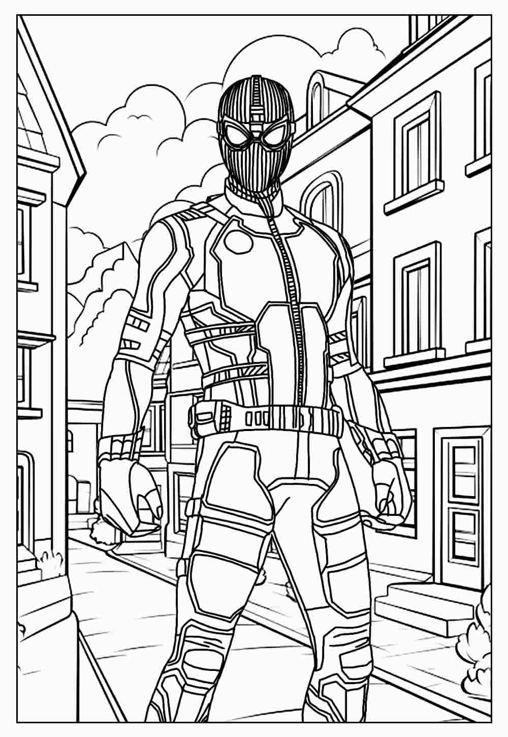 homem aranha para colorir pdf