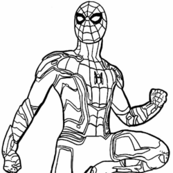 colorir homem aranha clássico
