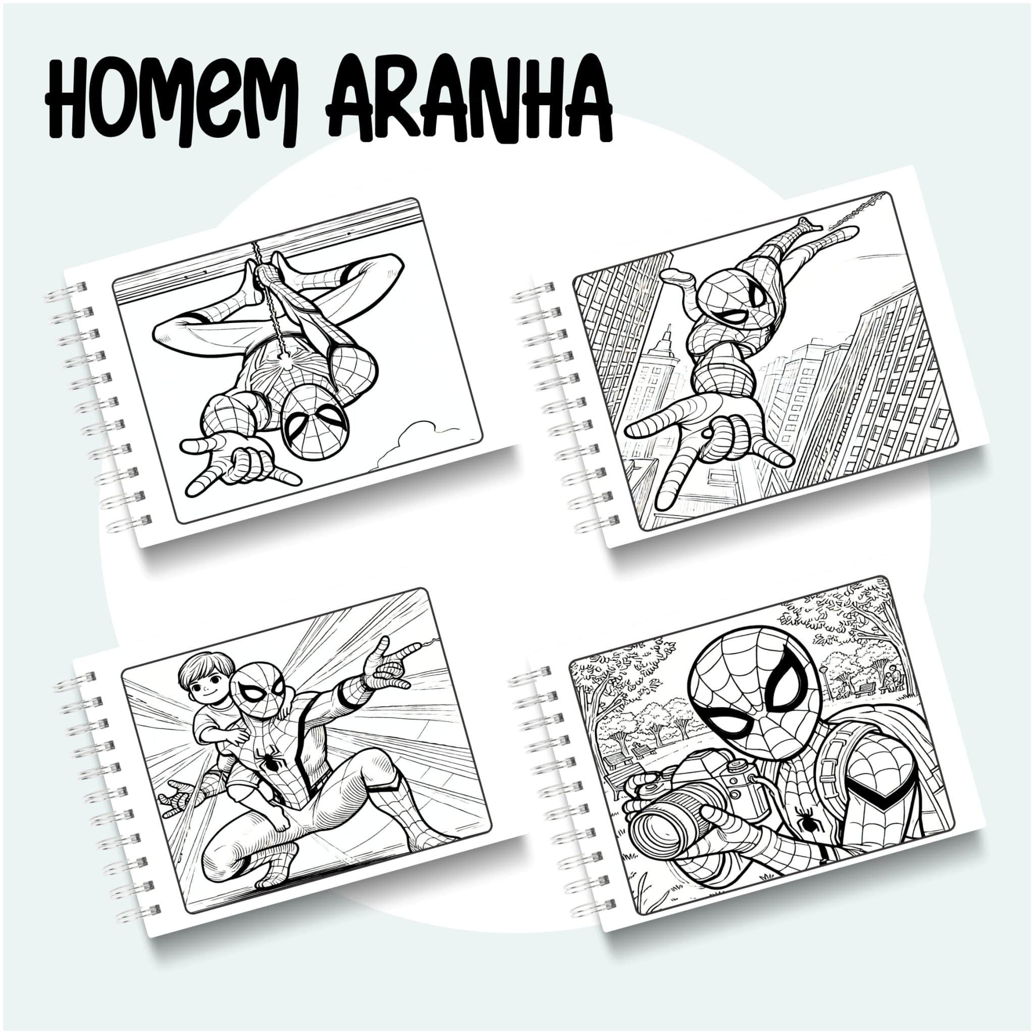 homem aranha para colorir pdf