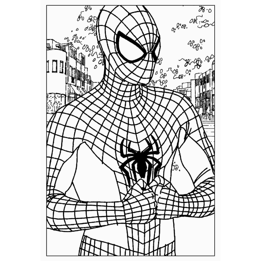 homem aranha verso para pintar