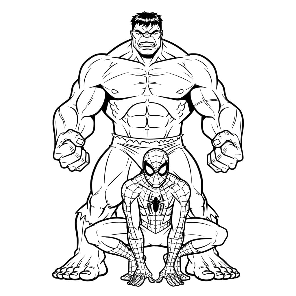colorir homem aranha clássico