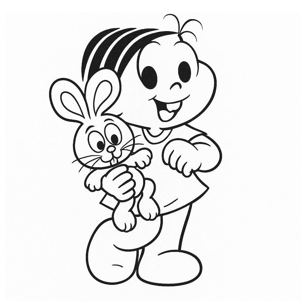 desenho da mônica para colorir