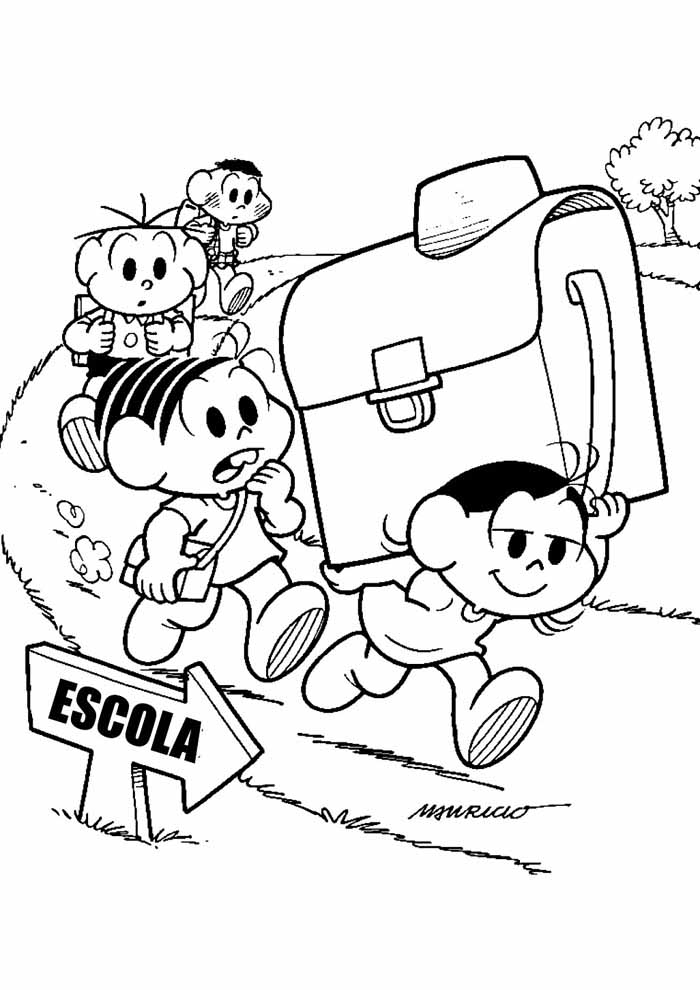 desenho da mônica para colorir