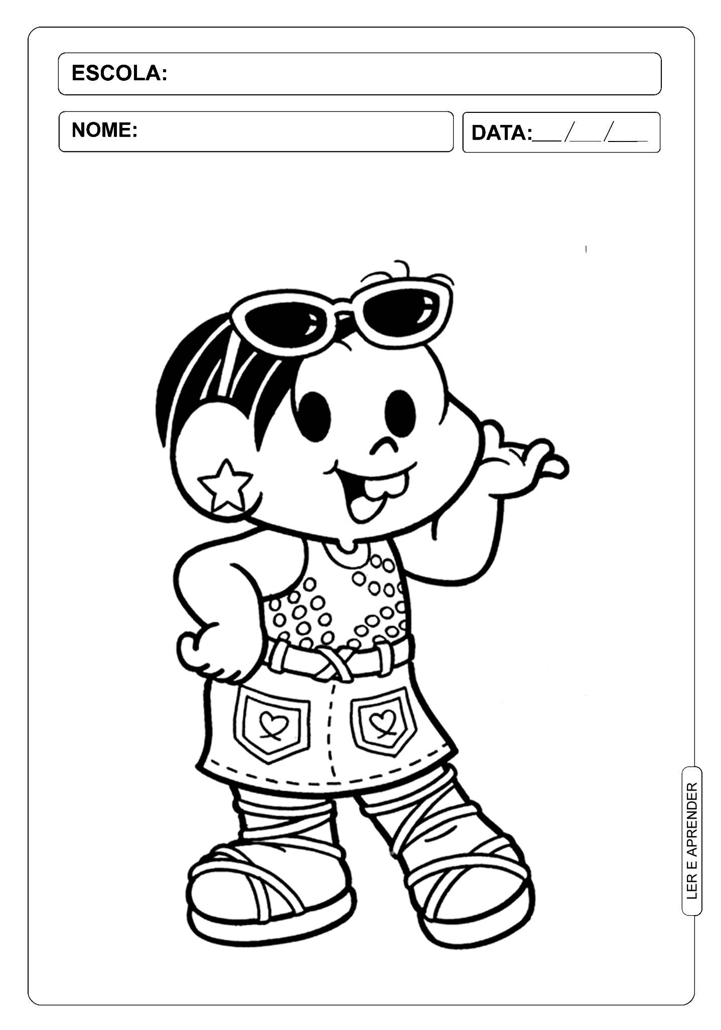desenhos da turma da mônica para imprimir