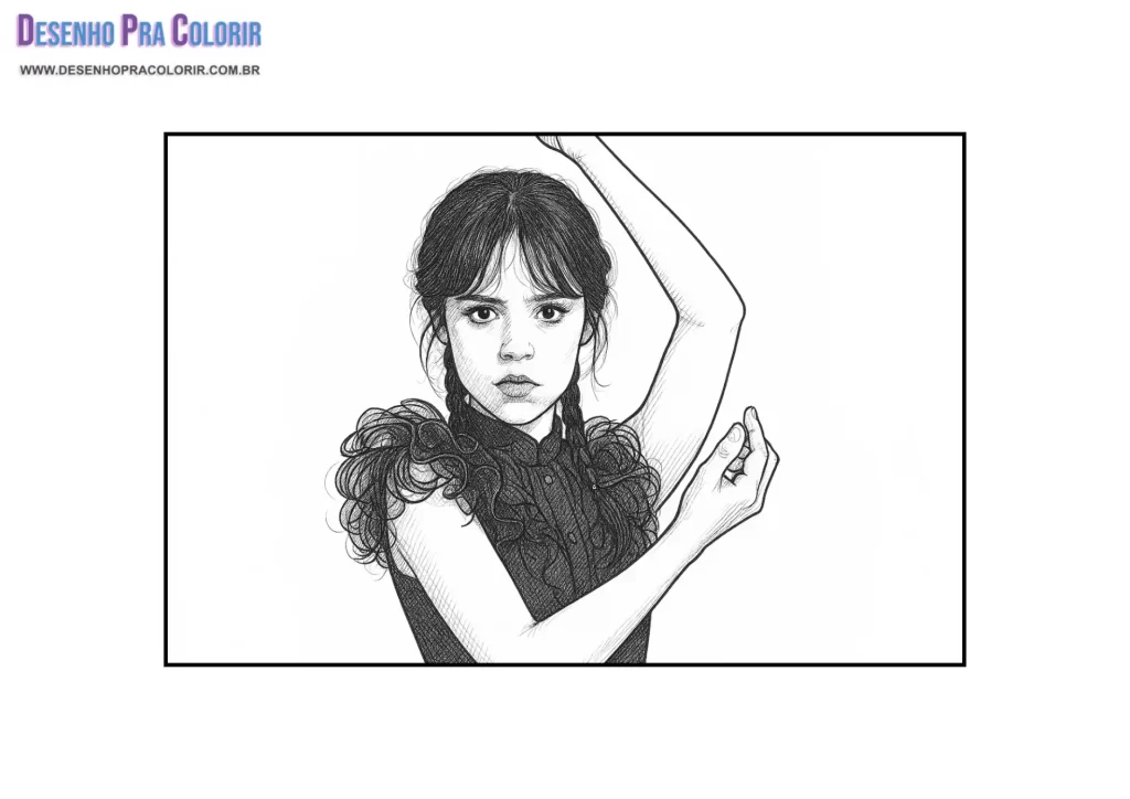 melhores tecnicas de pintura para desenhos da wandinha