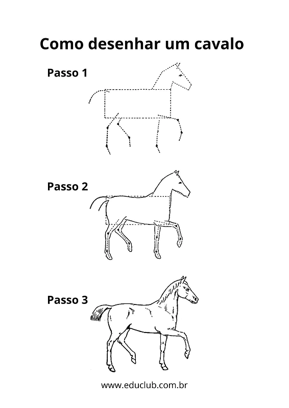 desenho de cavalo
