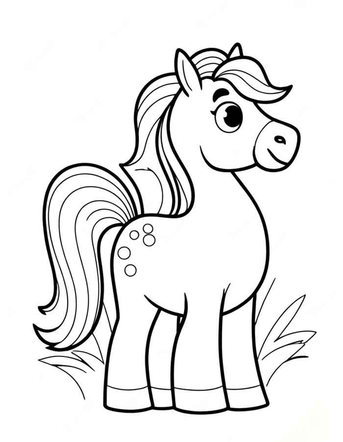 desenho de cavalo realista vs desenho animado