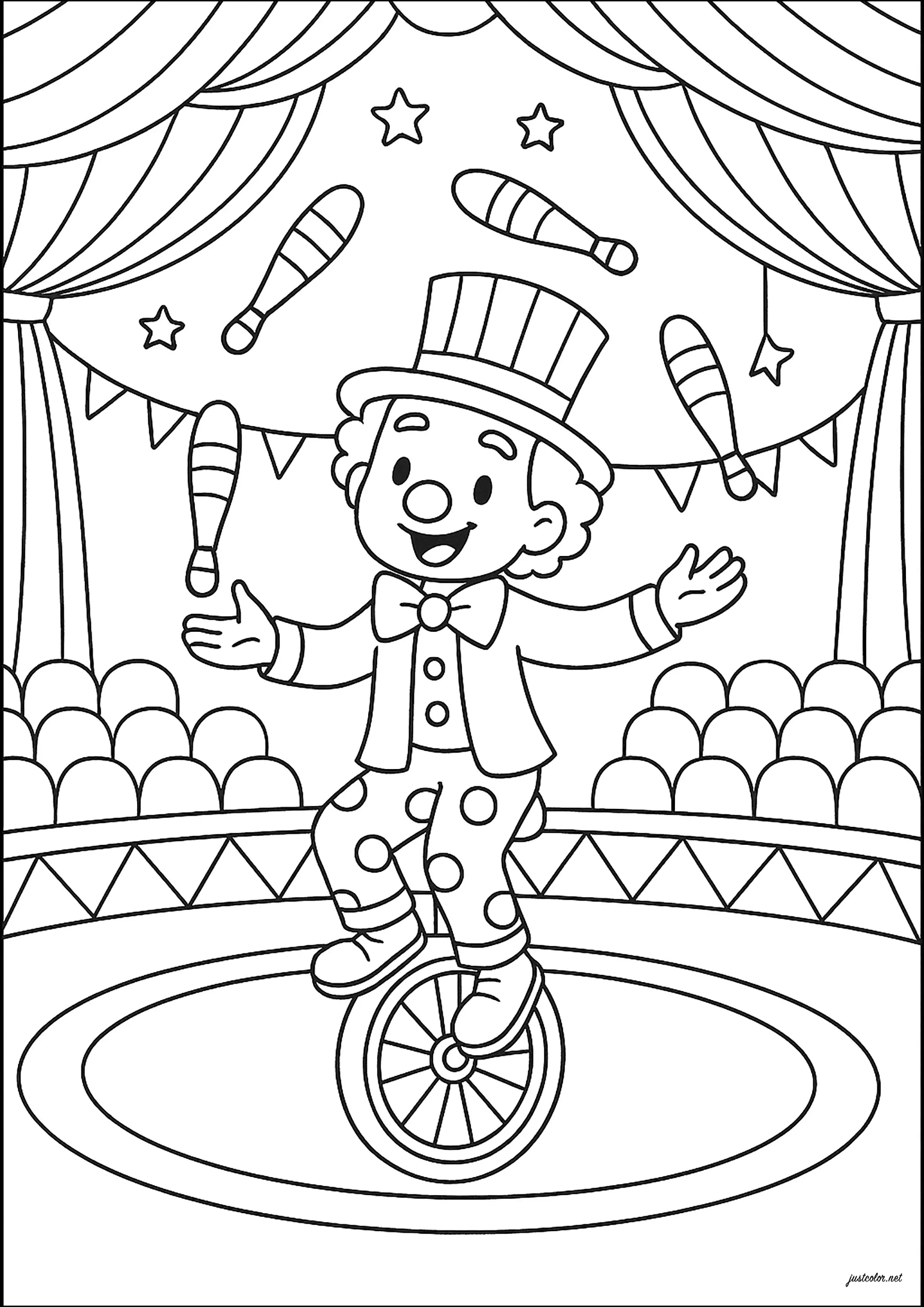 desenhos de circo para imprimir
