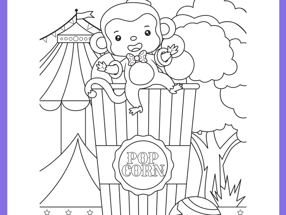 desenhos de animais de circo para colorir