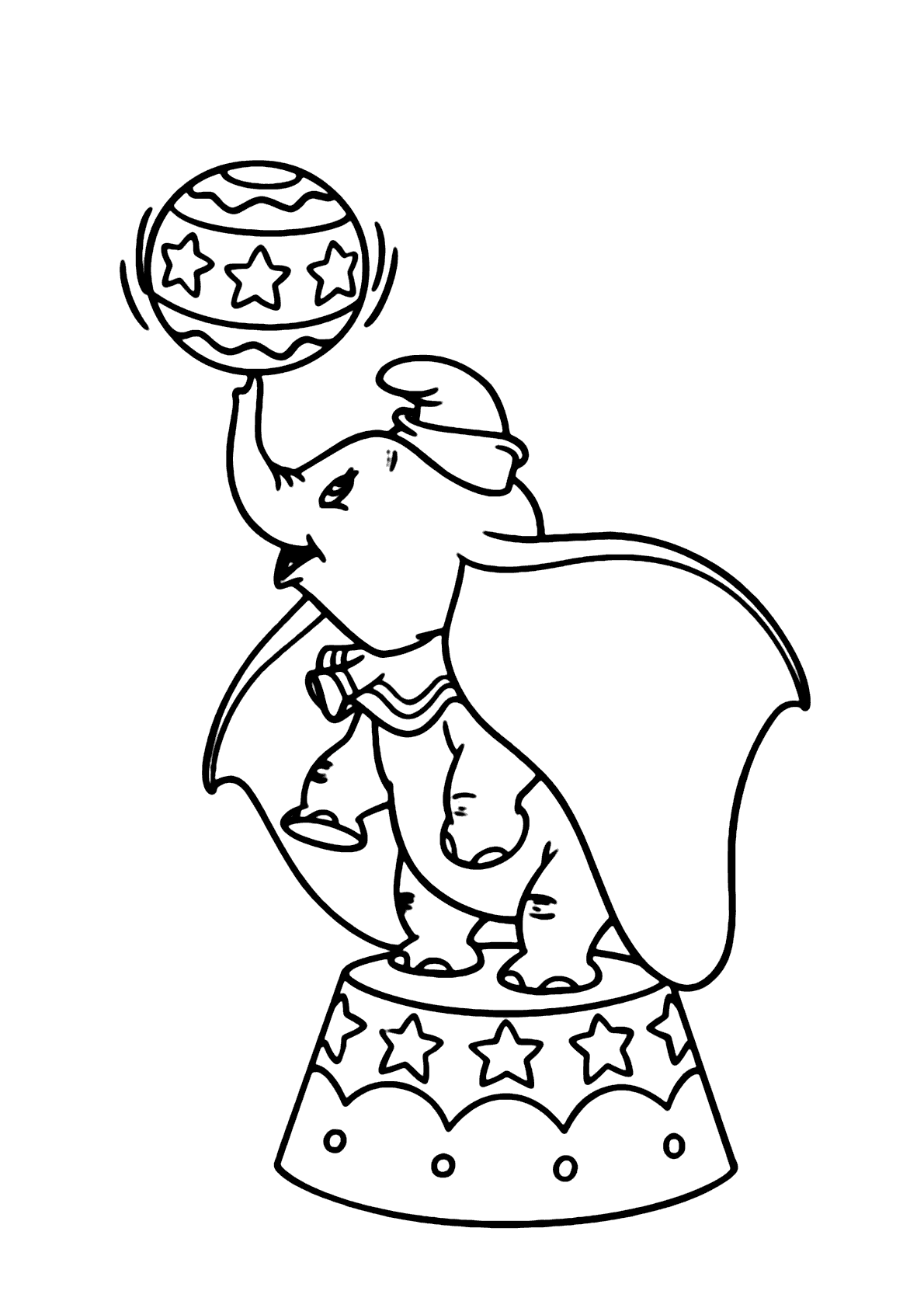 moldes de circo para colorir