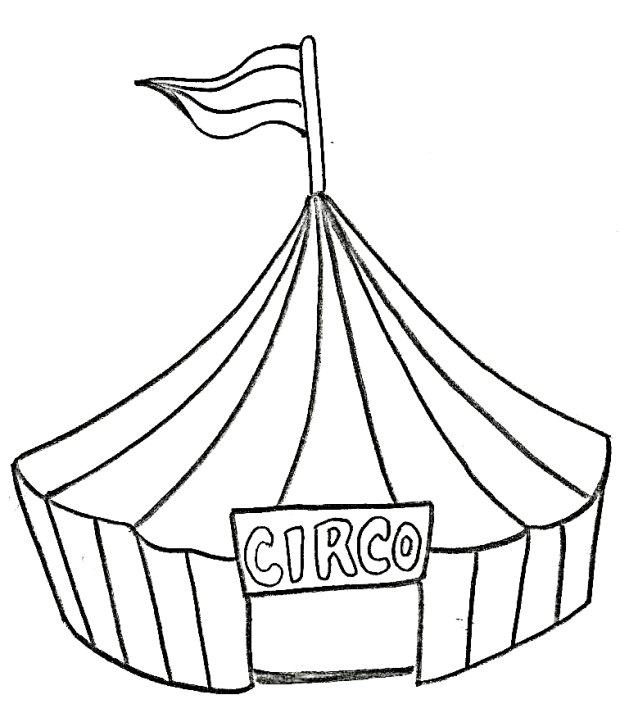 atividade dia do circo para colorir