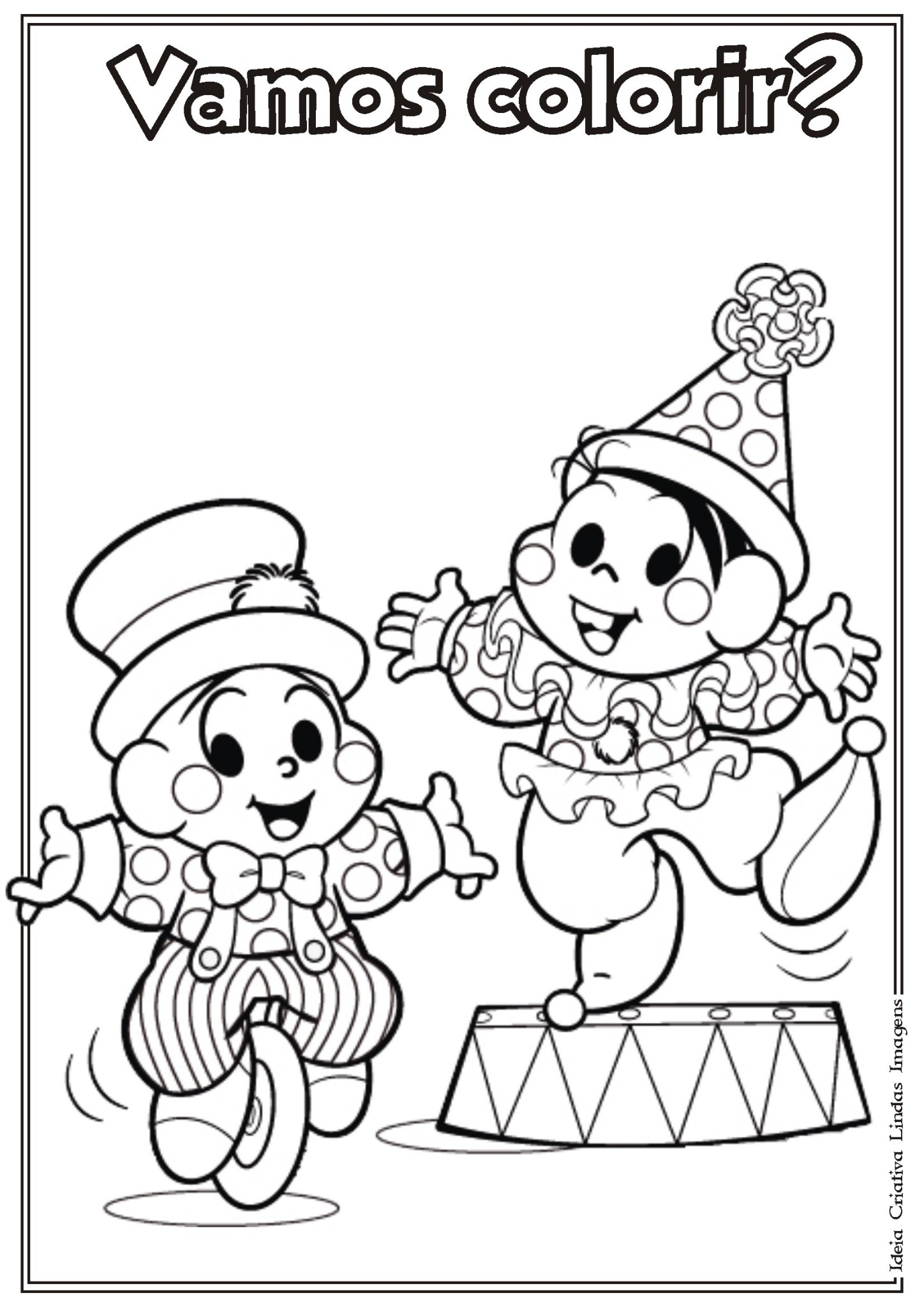 desenhos de circo detalhados para colorir