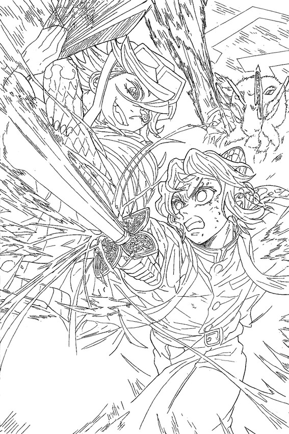 desenhos de Zenitsu para colorir