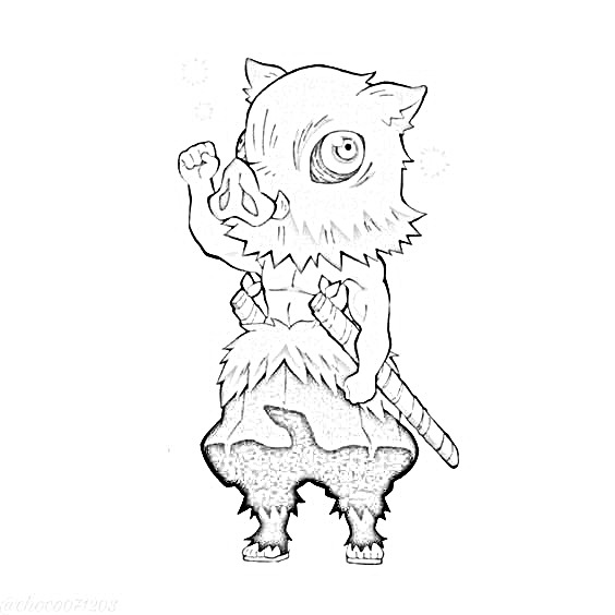 personagens Demon Slayer para colorir