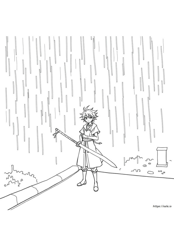 desenhos de Zenitsu para colorir