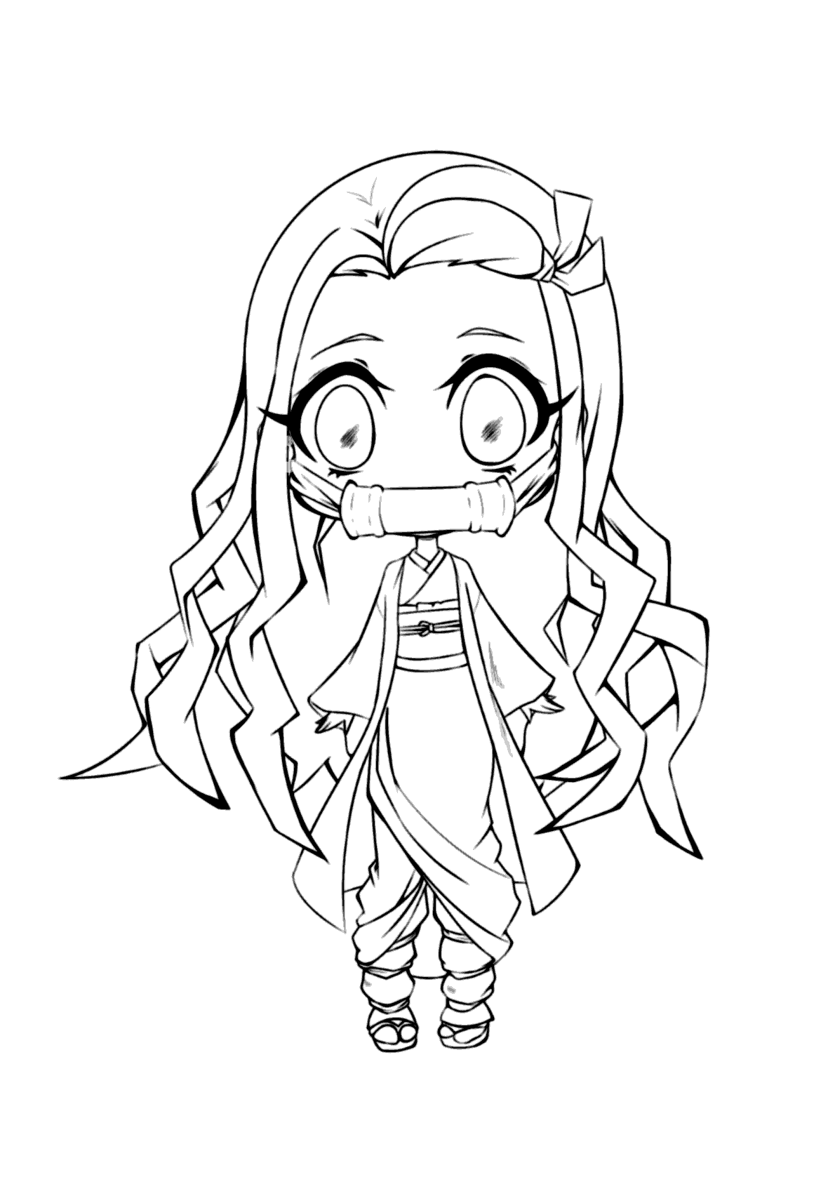 livro de colorir Demon Slayer PDF