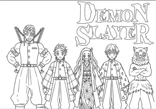 desenhos de Tanjiro para colorir