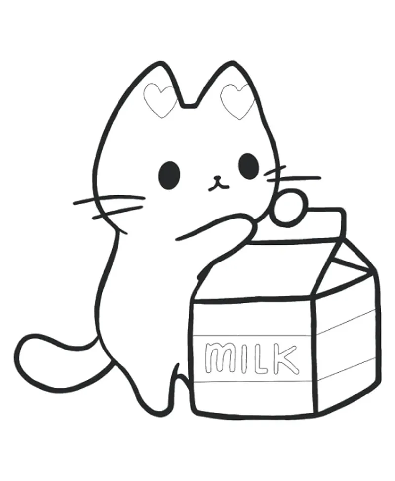 desenhos de gatos para imprimir e pintar