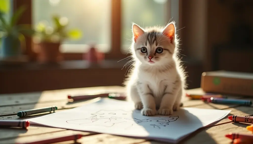 70 desenhos de gato fofo para colorir que vão te encantar