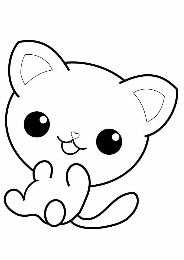 atividade de colorir com gatos