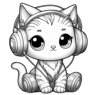 gatos fofos para colorir online