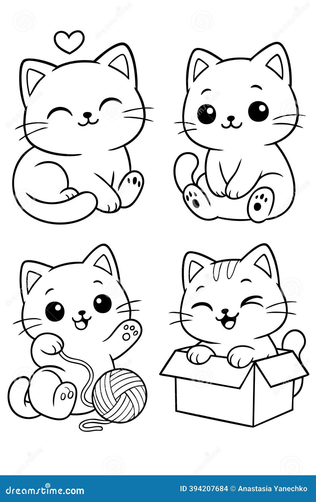 atividade de colorir com gatos