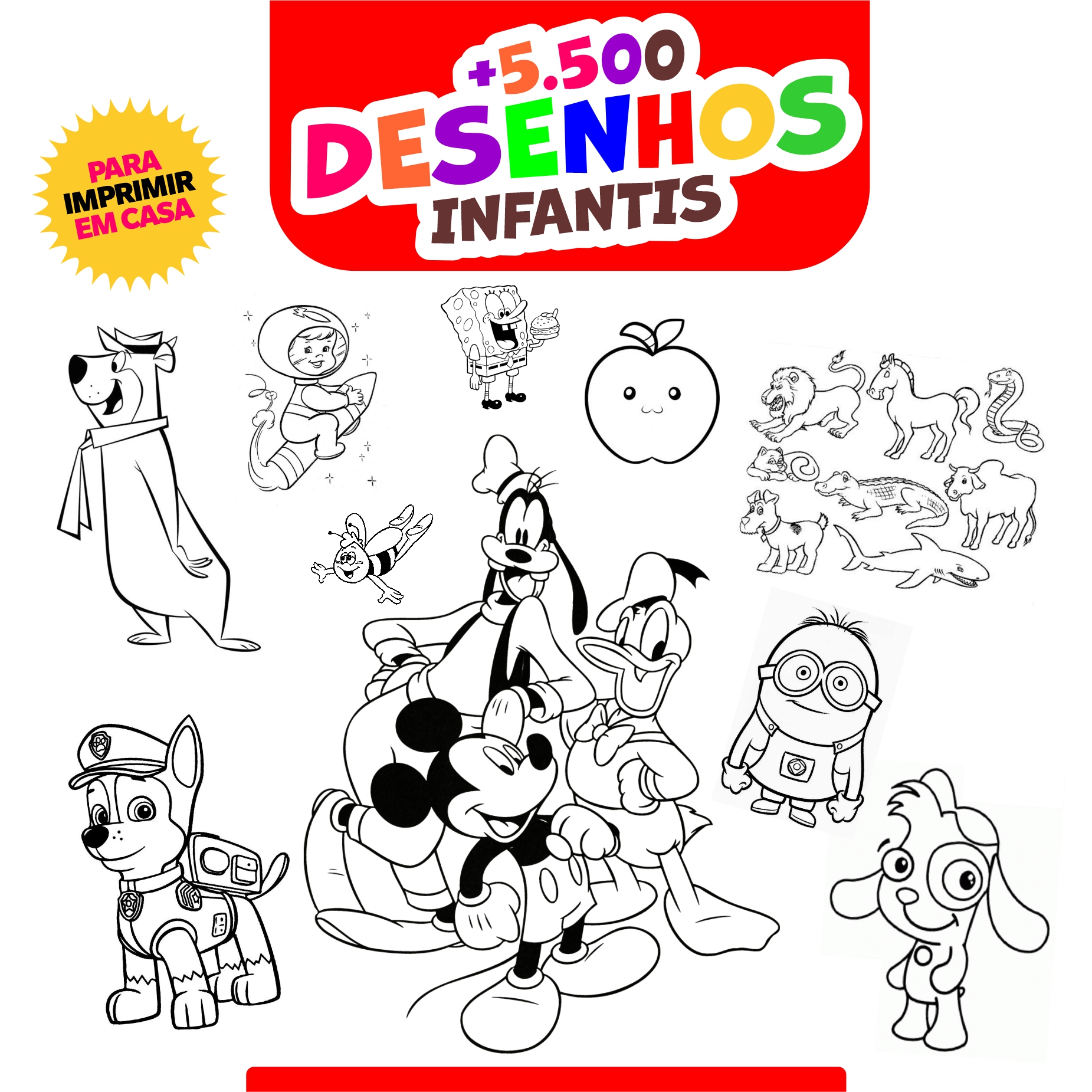desenhos para colorir em PDF