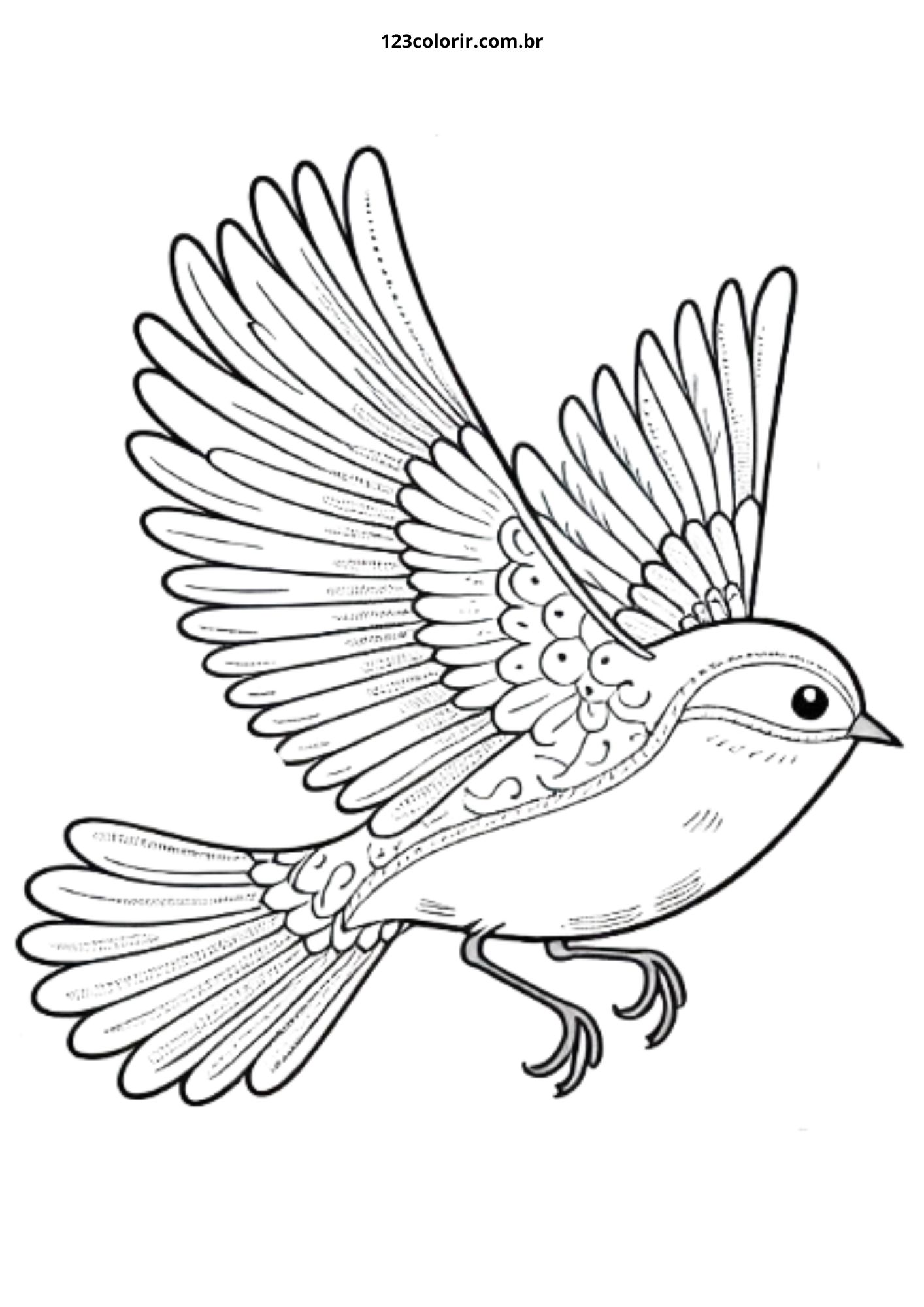 ilustração de passarinho simples