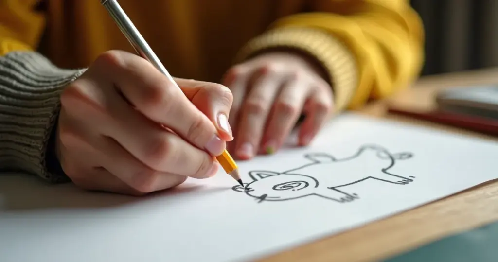 Desenho fácil para copiar: como rabiscos viram arte em 30 minutos