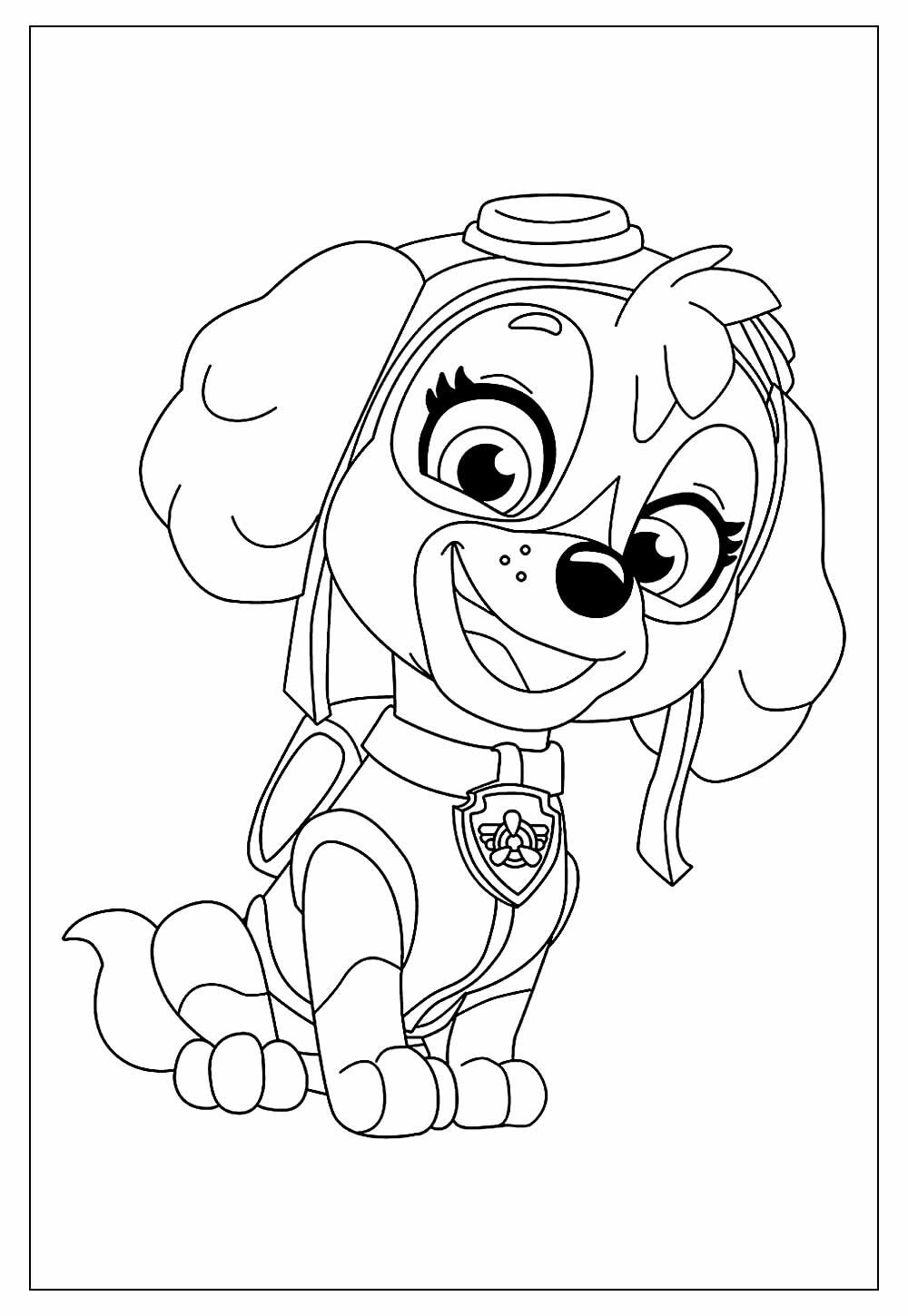 desenhos patrulha canina Skye