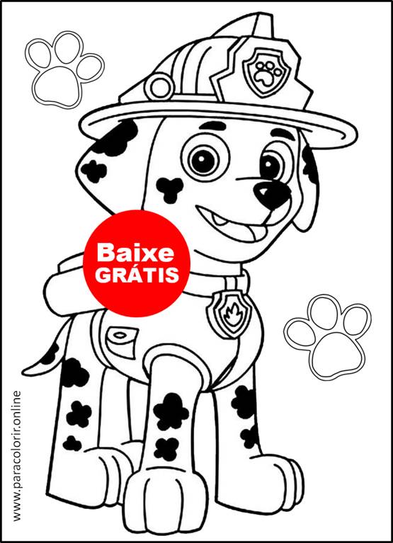 desenhos patrulha canina Rocky