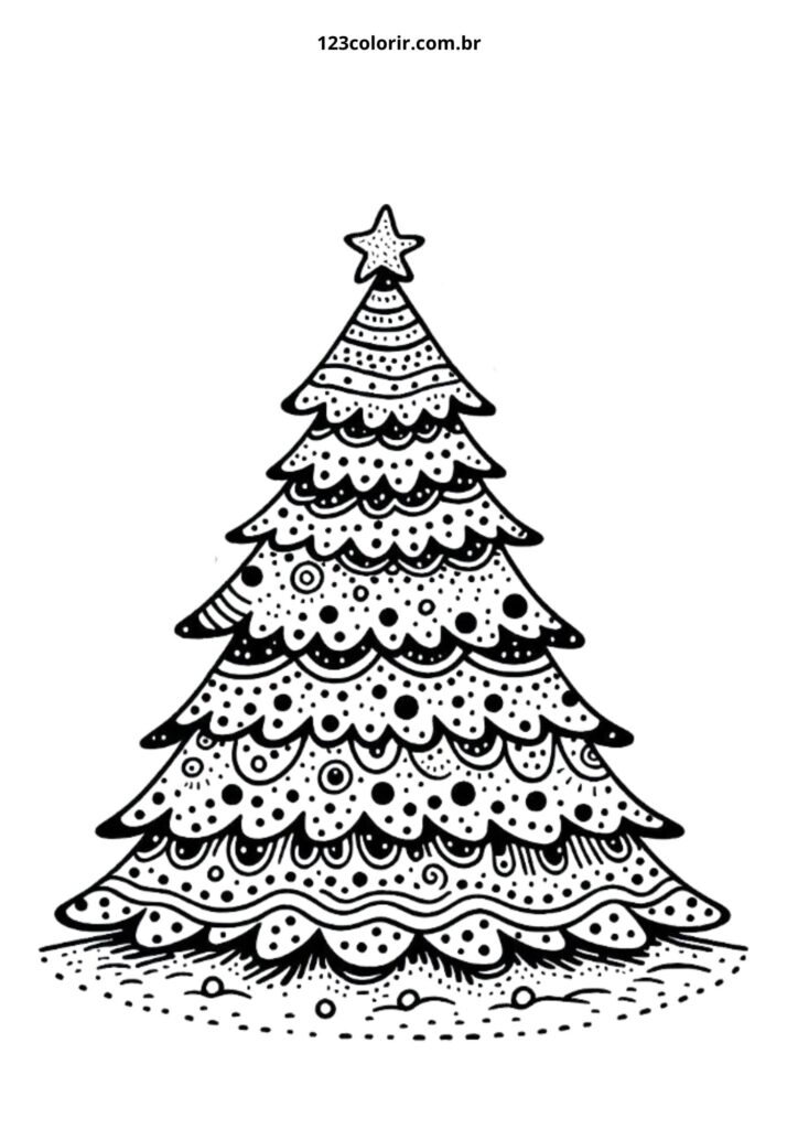 desenho de natal para colorir