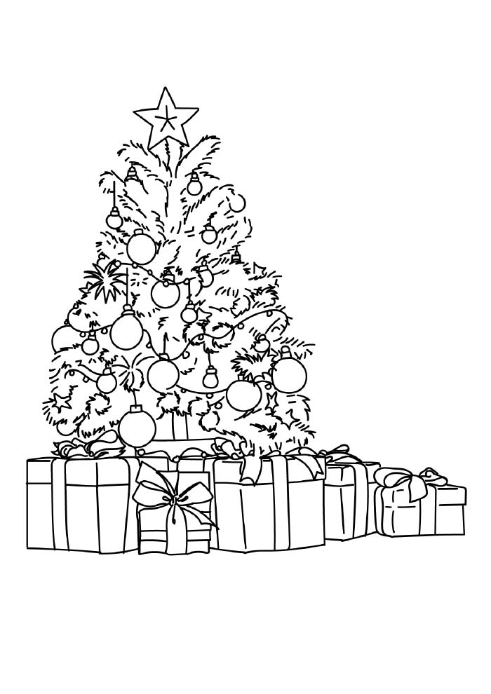 desenhos de festas de fim de ano para colorir