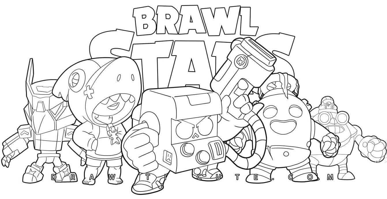 desenhos de Brawl Stars para imprimir