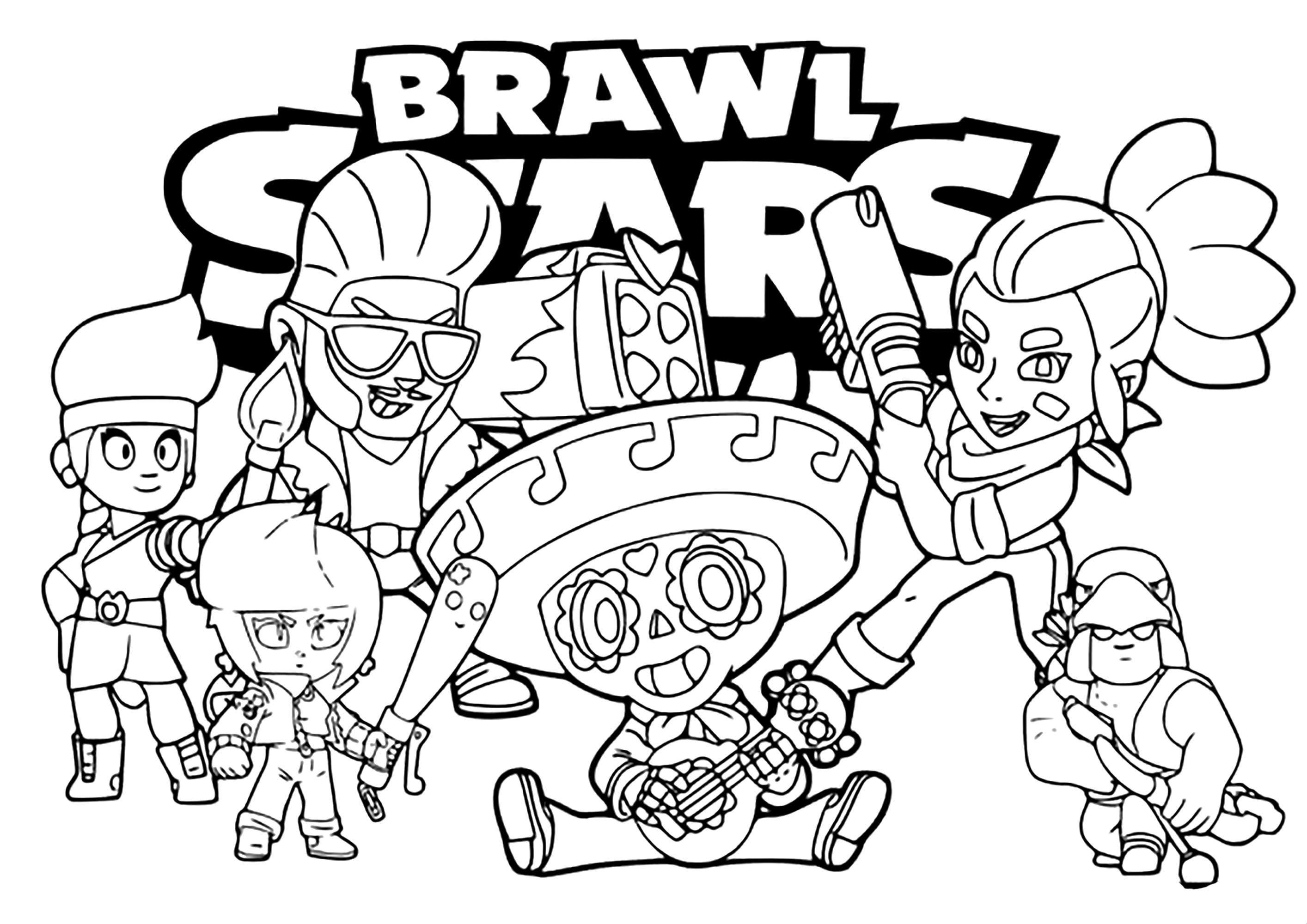 desenhos grátis Brawl Stars