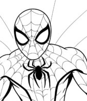 desenho do homem aranha facil