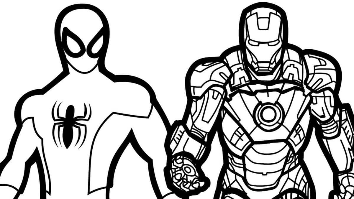 desenho do homem aranha com teia