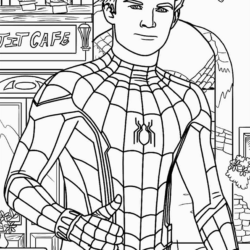 homem aranha estilo chibi para colorir