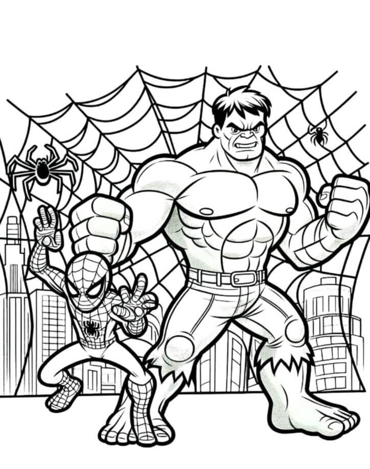 desenho do homem aranha facil