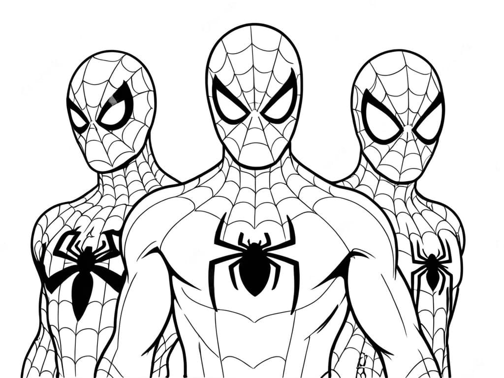 desenhos do homem aranha para imprimir e colorir