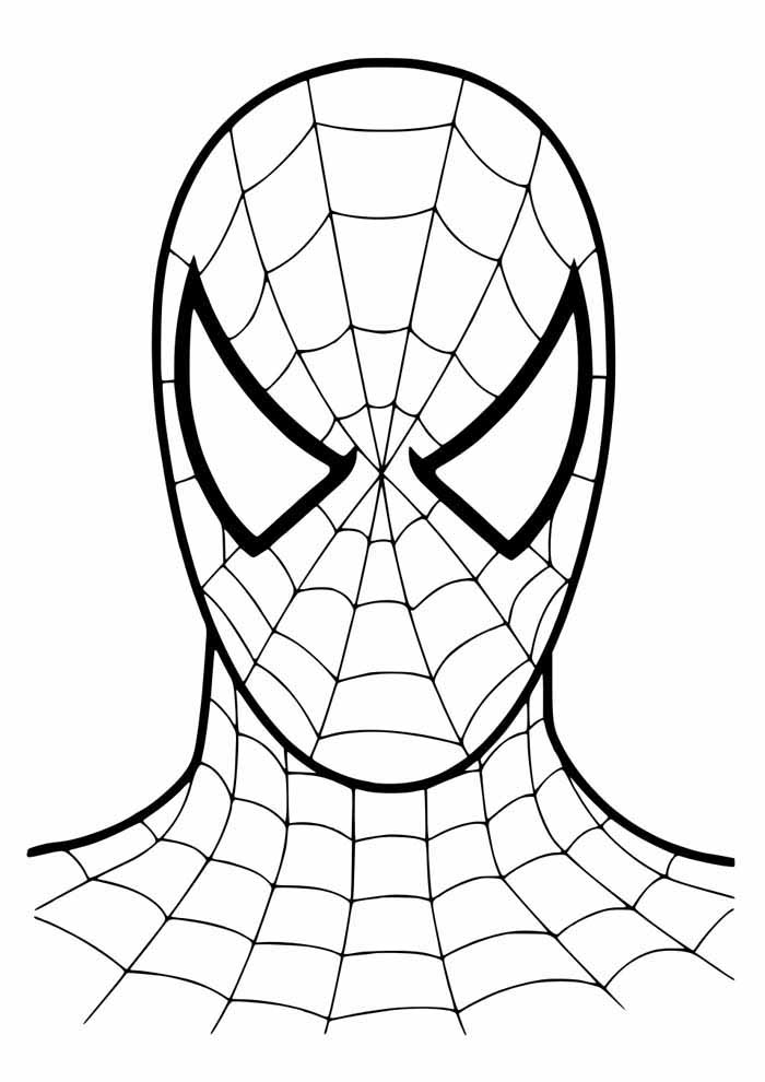 homem aranha estilo chibi para colorir