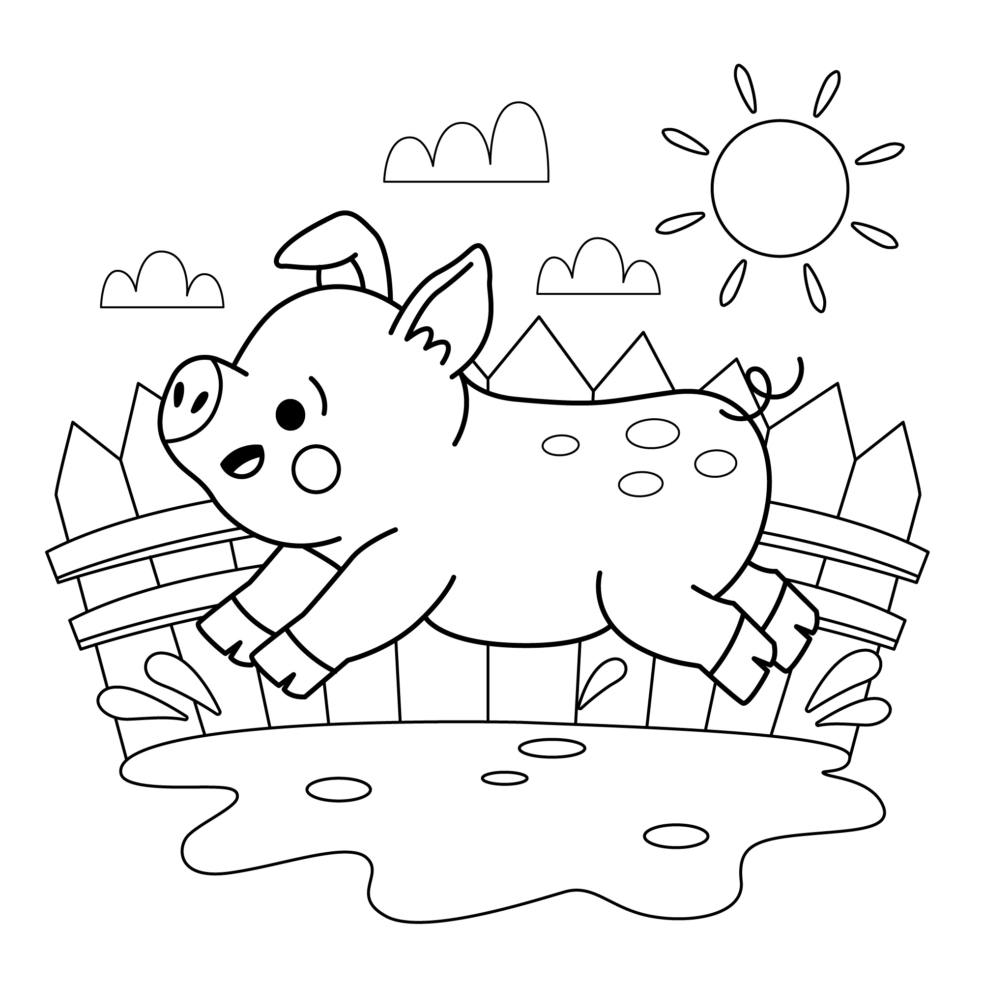 desenhos de animais de fazenda para imprimir