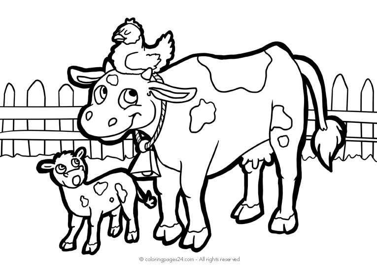 páginas para colorir fazenda com trator