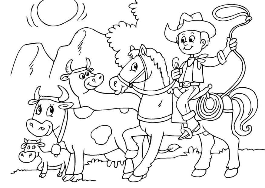 desenhos de fazenda fofos para crianças