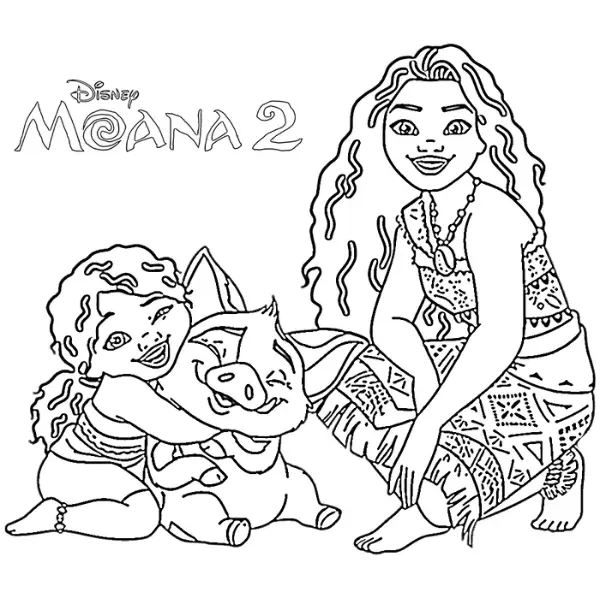desenhos moana e maui para imprimir